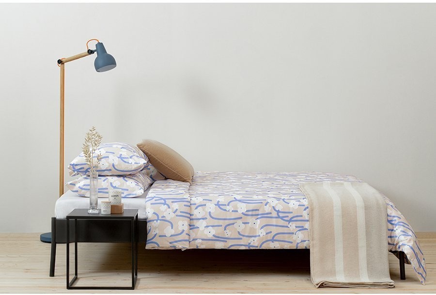 Набор из двух наволочек сиреневого цвета с принтом Полярный цветок из коллекции scandinavian touch, 50х70 см (73698)