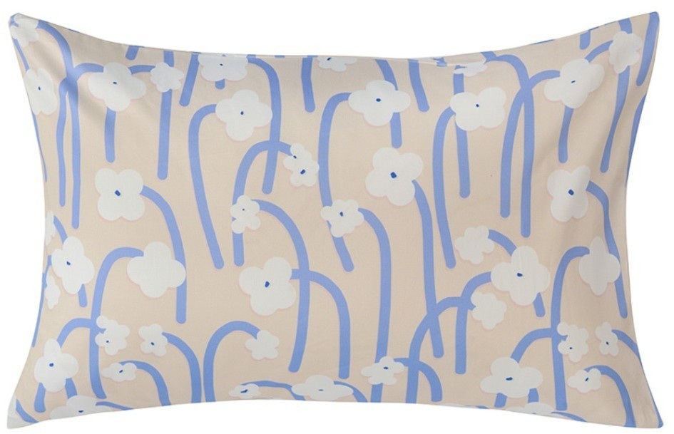 Набор из двух наволочек сиреневого цвета с принтом Полярный цветок из коллекции scandinavian touch, 50х70 см (73698)