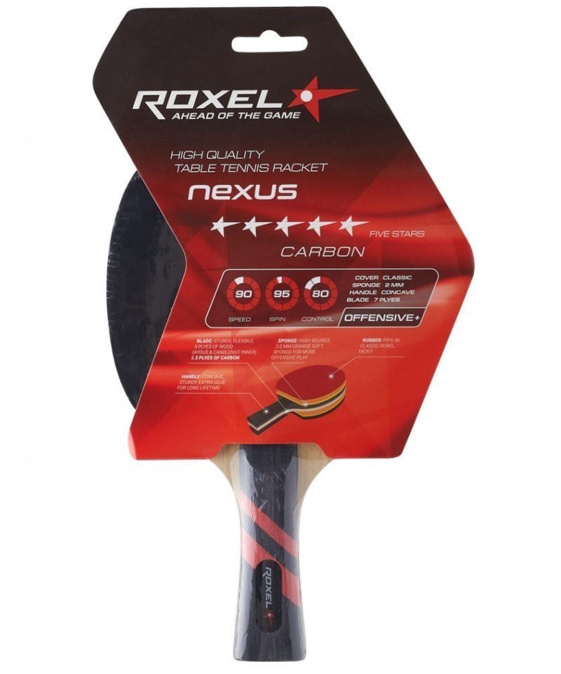 Ракетка для настольного тенниса 5* Nexus, коническая (2005632)