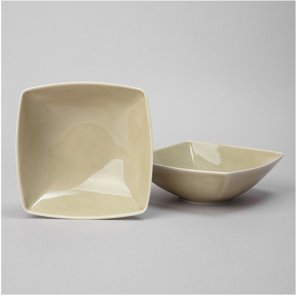 Набор салатников квадратных lefard tint 600мл (фисташковый) 2 шт. (48-944-1)