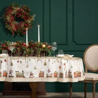 Скатерть  овальная  &quot;щелкунчик&quot; ,160х220см бежевый ,100% хлопок ,твил Lefard (850-757-41)