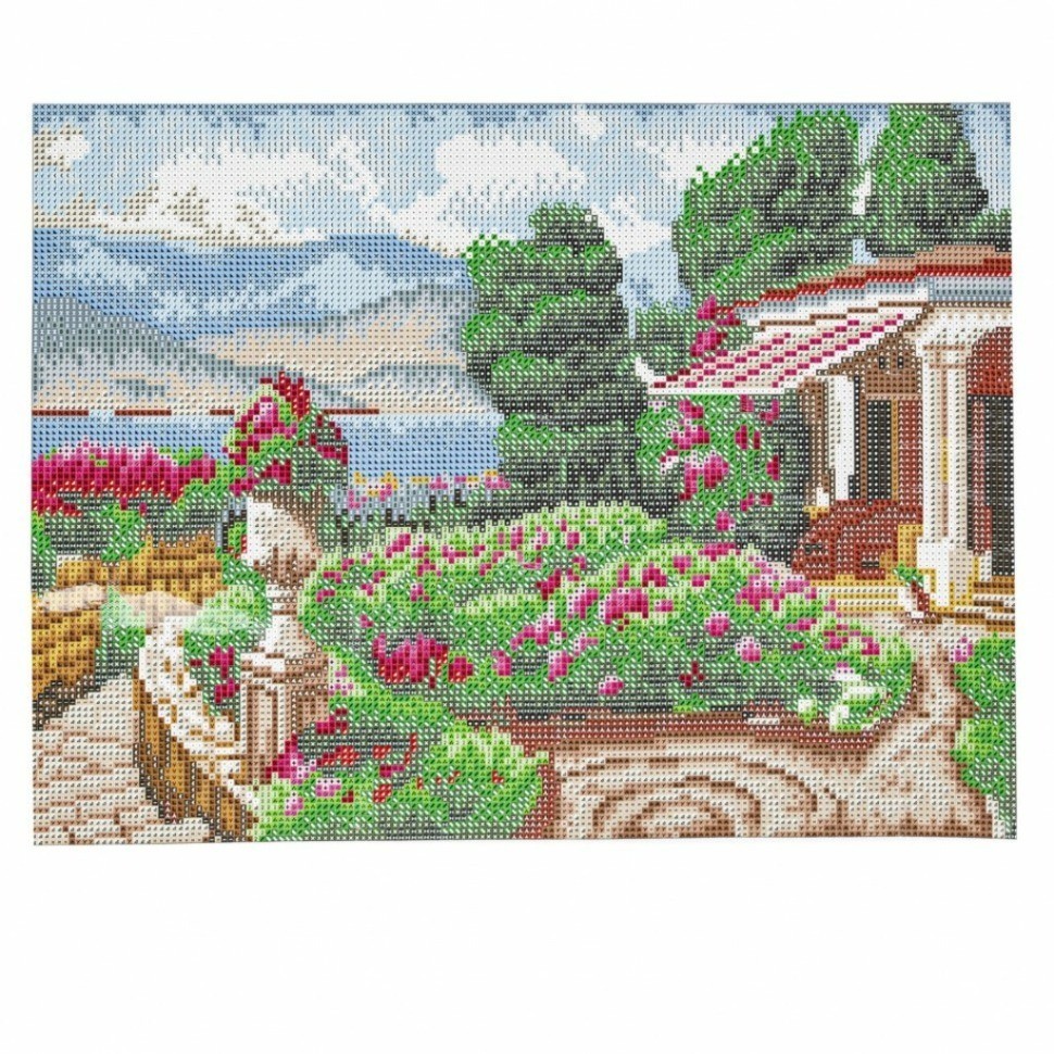 Алмазная мозаика 30х40 см Остров Сокровищ Цветущий сад без подрамника 662568 (89026)