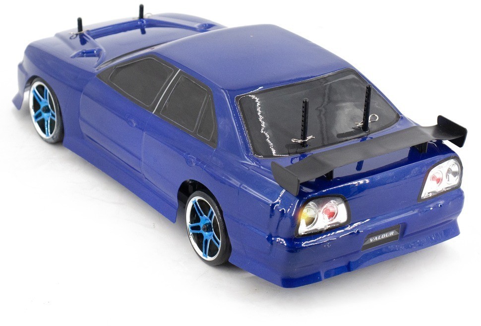 Радиоуправляемый автомобиль для дрифта HSP Flying Fish 1 LED фары 4WD 1:10 (94123T-12330-BL)