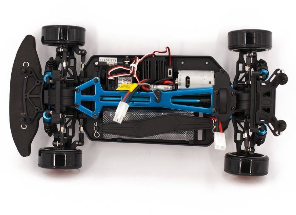 Радиоуправляемый автомобиль для дрифта HSP Flying Fish 1 LED фары 4WD 1:10 (94123T-12330-BL)