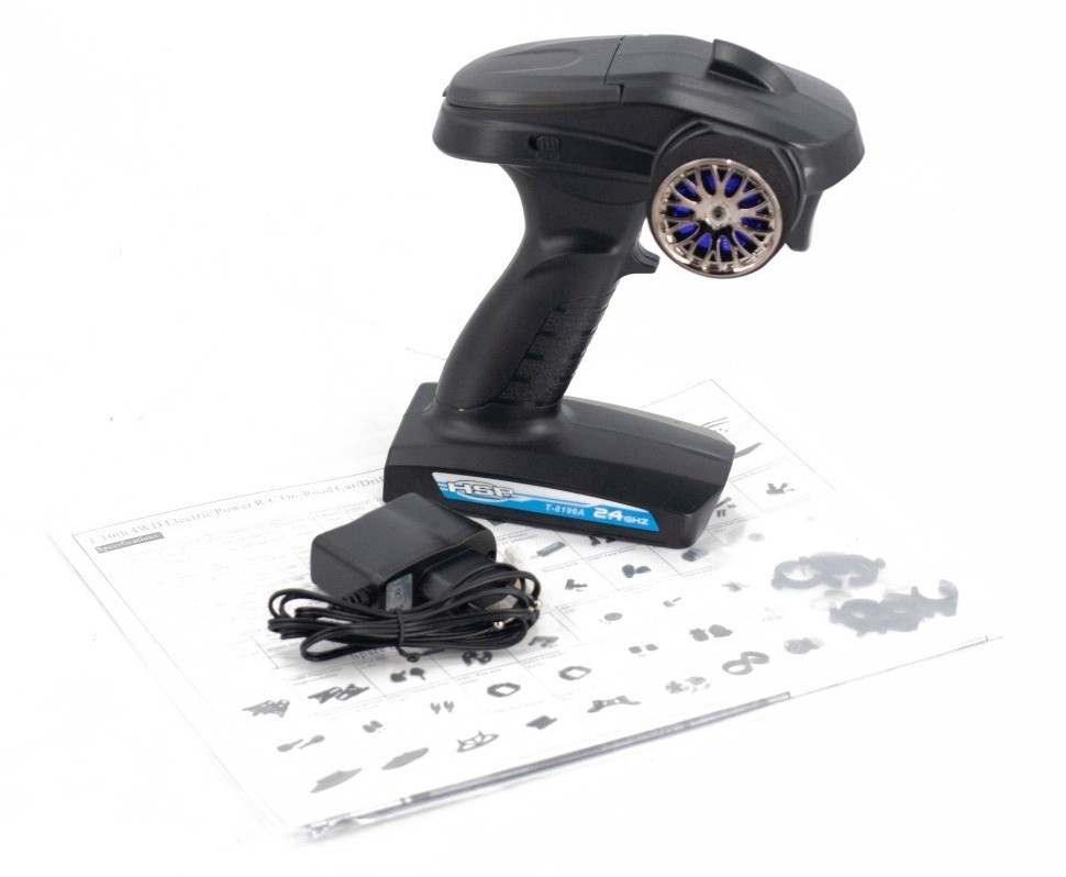 Радиоуправляемый автомобиль для дрифта HSP Flying Fish 1 LED фары 4WD 1:10 (94123T-12330-BL)