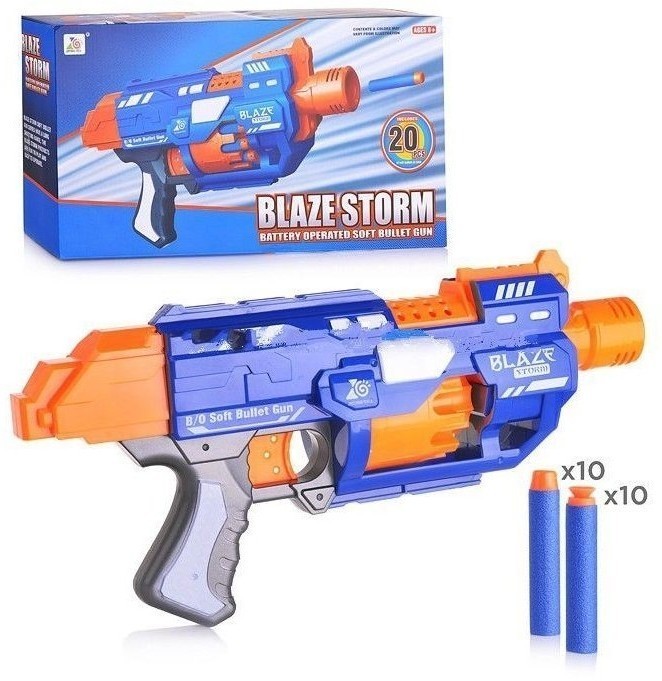 Пистолет BlazeStorm с мягкими пулями на батарейках (ZC7033)
