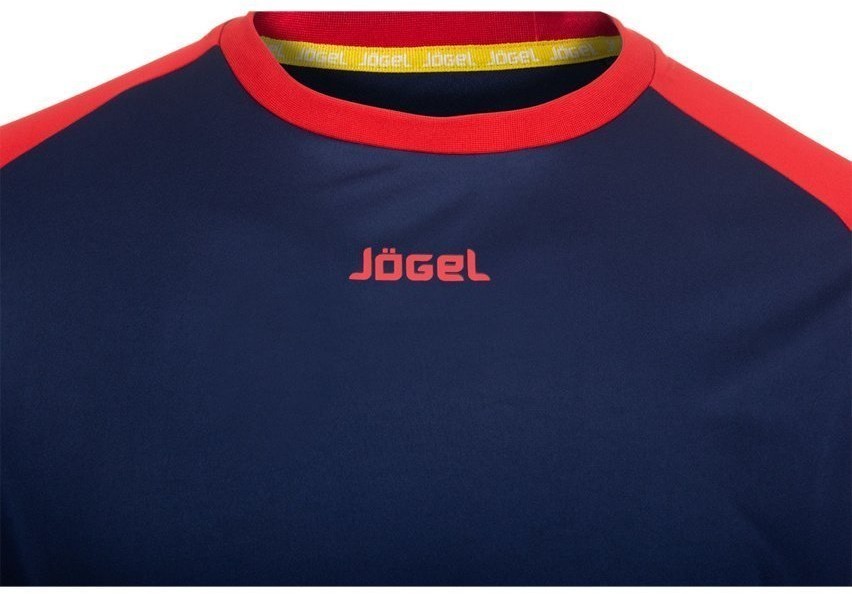 Футболка футбольная JFT-1011-092, темно-синий/красный, детский (437563)