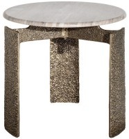 Стол журнальный мраморный d60*63см (TT-00014987)