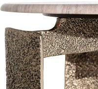 Стол журнальный мраморный d60*63см (TT-00014987)