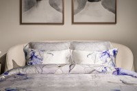 Комплект постельного белья Ирисы , тенсель,  200*220-1шт, 50*70-2 шт (TT-00015988)