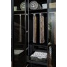 Шкаф двухдверный с выдвижными ящиками цвет черный, дверцы стеклянные (TT-00010418)