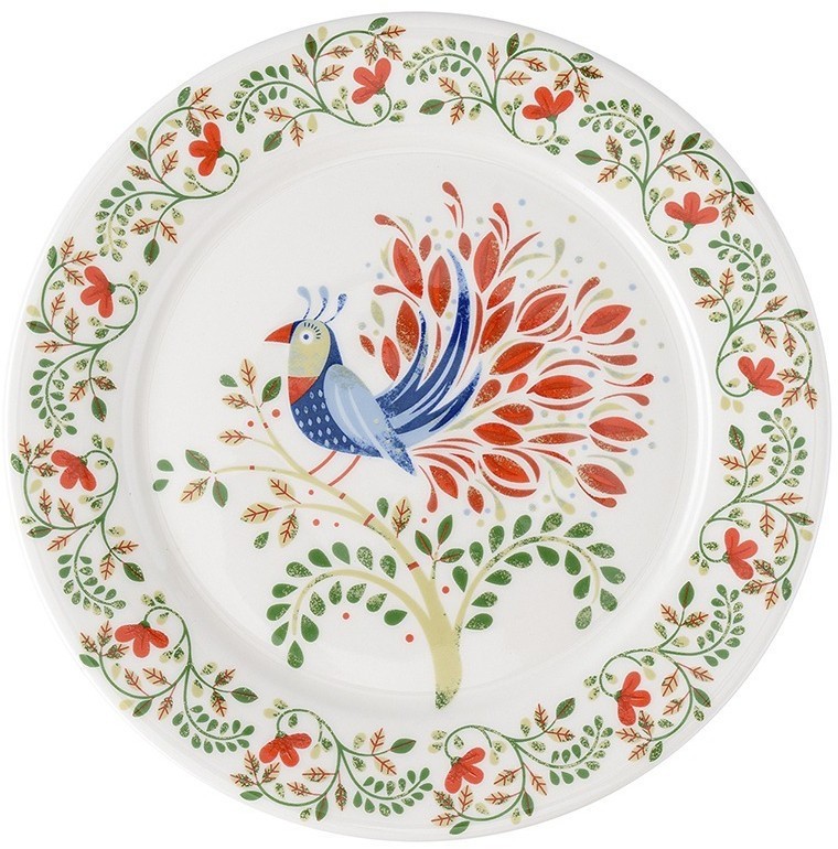 Набор тарелок fantail bird из коллекции birds of paradise в подарочной упаковке, D21 см, 2 шт. (77591)