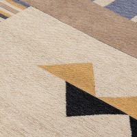 Ковер из хлопка по мотивам нанайских орнаментов из коллекции cultural heritage, 120х180 см (78513)