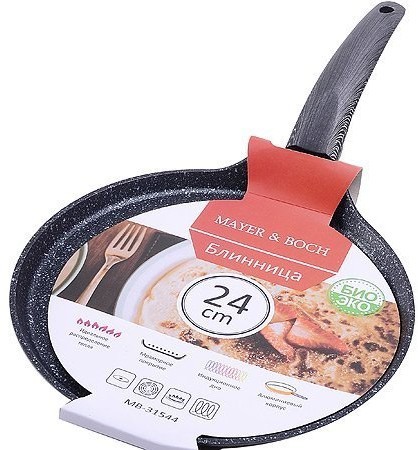Сковорода блинная 24 см с антипригарным покрытием MAYER BOCH (31544)