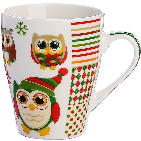 Набор кружек 340 мл 4 шт Совушки LORAINE (24447-Н1)
