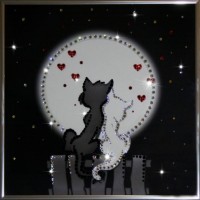 Картина Лямур с кристаллами Swarovski (1202)