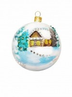 Новогодний шар Сказка с кристаллами Swarovski (3010)