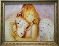 Картина Нежность с кристаллами Swarovski (1549)