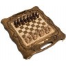 Шахматы + нарды резные c Араратом 40 с ручкой, Haleyan (28854)