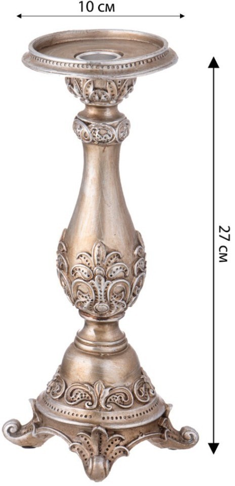 Подсвечник коллекция "рококо", 10*10*27cm Lefard (504-371)
