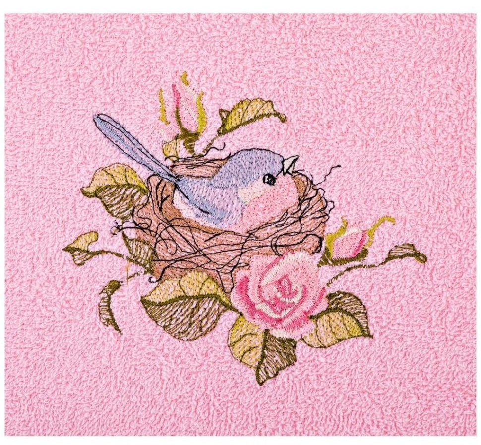 Полотенце махровое ,40*70 см., "малиновка", розовый, 100%х\б SANTALINO (850-330-55)