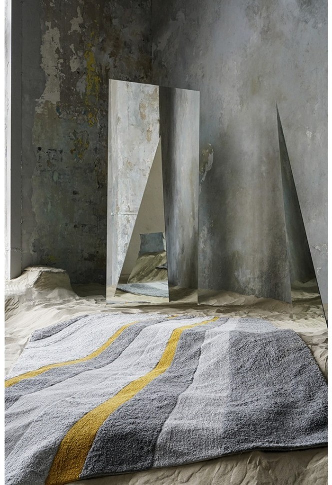 Ковер из хлопка с рисунком tulip field из коллекции terra, 160х230 см (74505)