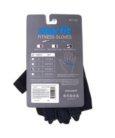 Перчатки для фитнеса WG-102, черный/светоотражающий (1525984)