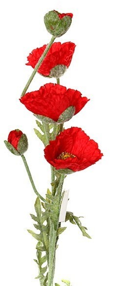 Цветок искусственный длина=110 см "мак" Huajing Plastic (23-285)