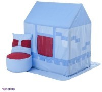 Текстильный домик-палатка с пуфиком для мальчика &quot;Замок Бристоль&quot; (PCR116-01)