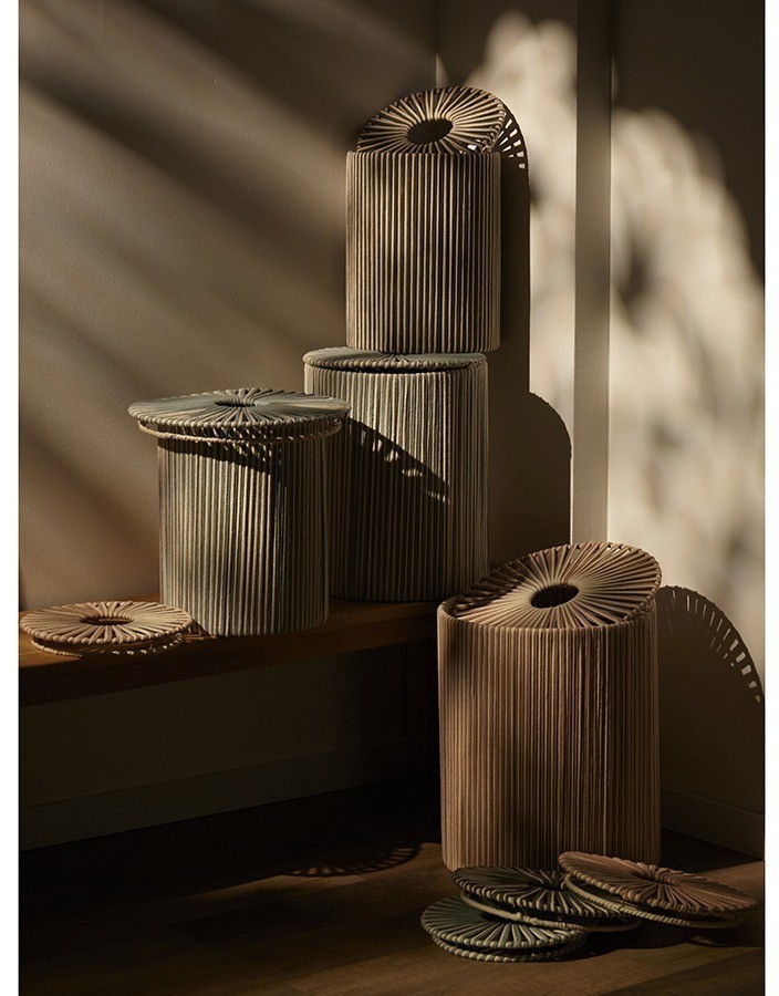 Корзина плетеная dholak grey из коллекции ethnic, размер m (77214)