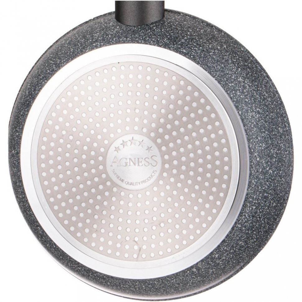 Сковорода agness "natural stone" с "гранитным антипригарным покрытием" 28*5.5 см Agness (947-563)