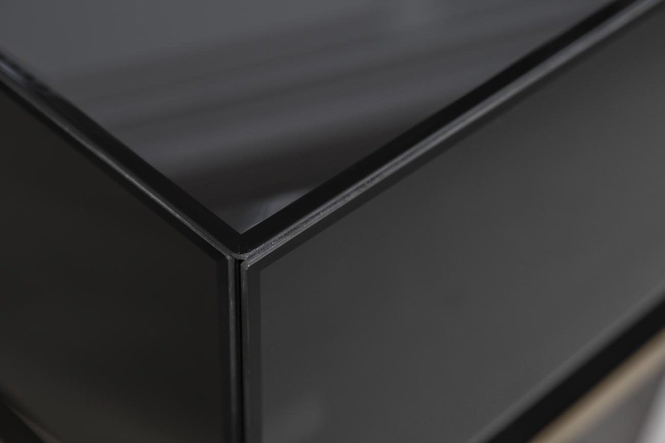 Консоль черная 2 ящика  120*42*77см (TT-00003623)