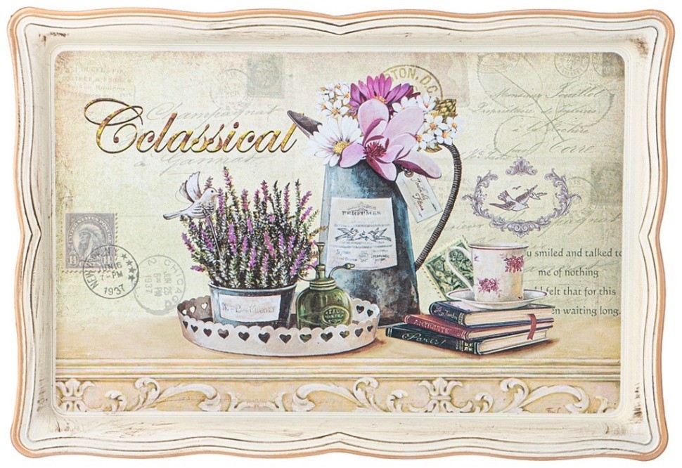Поднос коллекция "старинный прованс" 31*21см Lefard (106-623)
