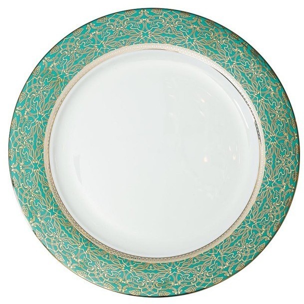 Тарелка обеденная 27 см,цвет бирюзовый (4) (TT-00000330)