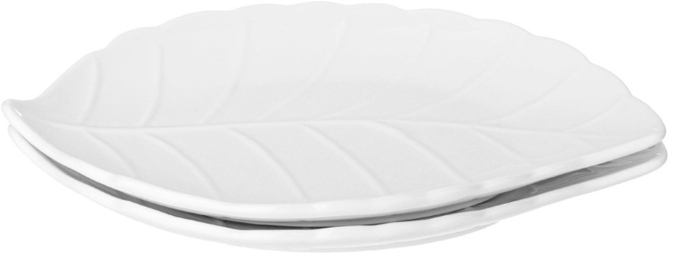 Набор тарелок закусочных lefard "native" в форме листа 2 шт. 22,8*17*2,8 см (474-216)