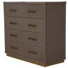 Комод T0147B-01/B217#, Кожа, grey, ROOMERS FURNITURE
