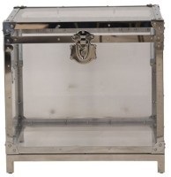 Сундук T0131, нержавеющая сталь, акрил, silver, ROOMERS FURNITURE