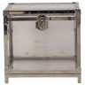 Сундук T0131, нержавеющая сталь, акрил, silver, ROOMERS FURNITURE