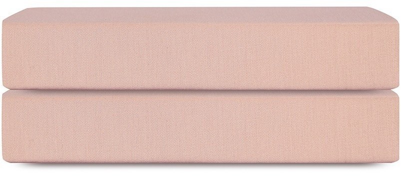 Простыня на резинке из премиального сатина цвета пыльной розы из коллекции essential, 180х200х30 см (78494)