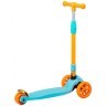 Самокат 3-колесный Bunny, 135/90 мм, голубой/оранжевый (861117)
