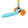 Самокат 3-колесный Bunny, 135/90 мм, голубой/оранжевый (861117)