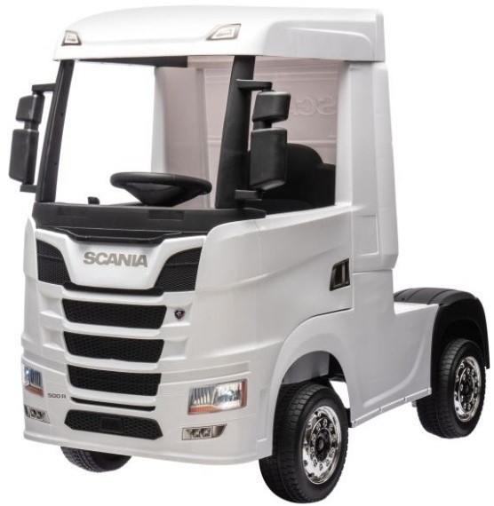 Детский электромобиль фура Scania 500R 4WD 12V (HL698-LUX-WHITE)