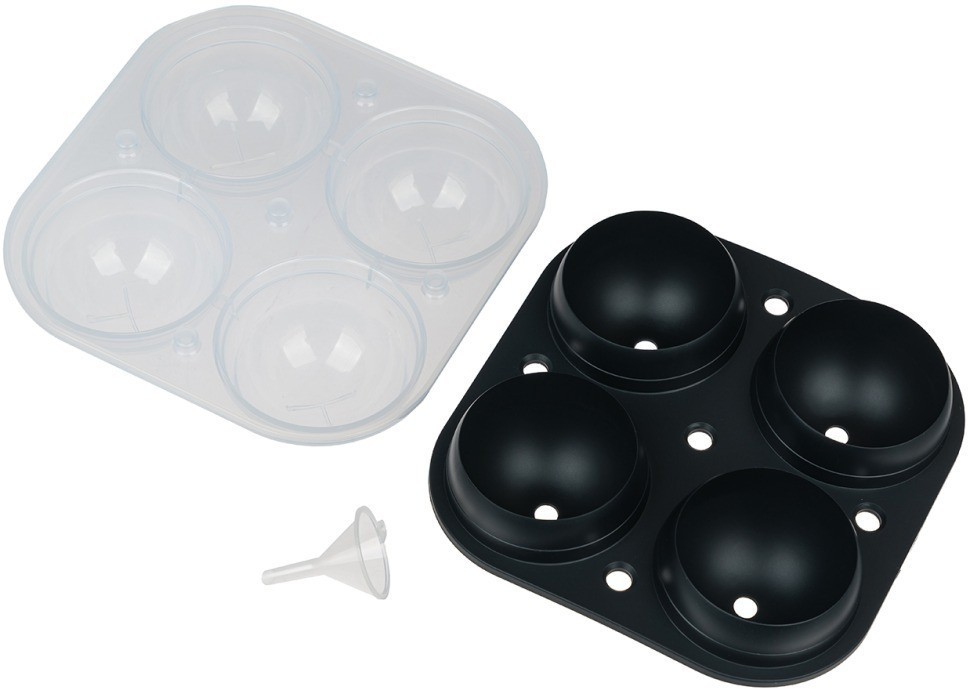 Форма для льда малая на 4 шара black HJ-IM01 BLACK