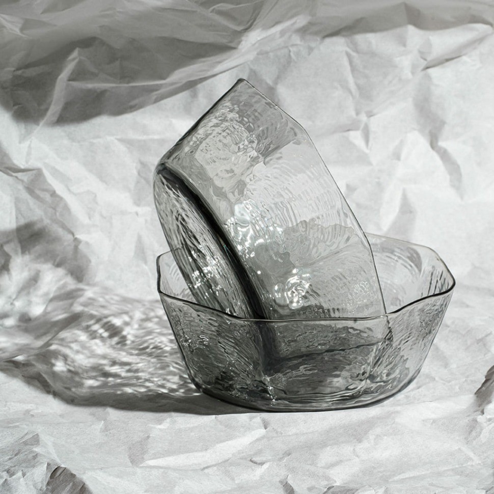 Чаша LR249-LWYH, ручная работа/стекло, grey, ROOMERS TABLEWARE