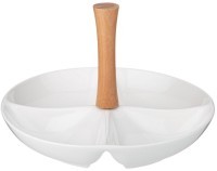 Менажница lefard &quot;native&quot; 4 сек. с дерев. ручкой 25*25*16,5 см (761-091)