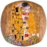 Тарелка квадратная lefard "поцелуй" (г. климт) 26 см золотой (104-513)