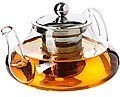 Заварочный чайник 3пр 600мл стек н/с LR (60075)