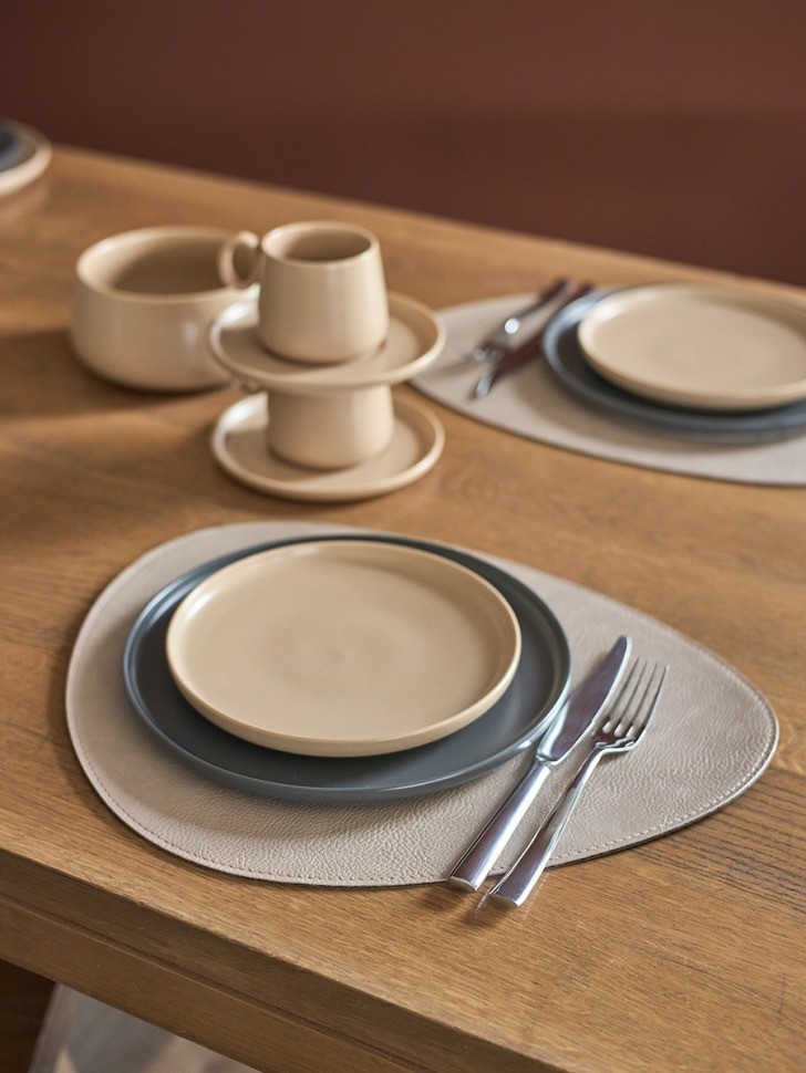 Набор из 4-х двухсторонних сервировочных салфеток drop, 33х41 см, шоколадный/бежевый (79238)