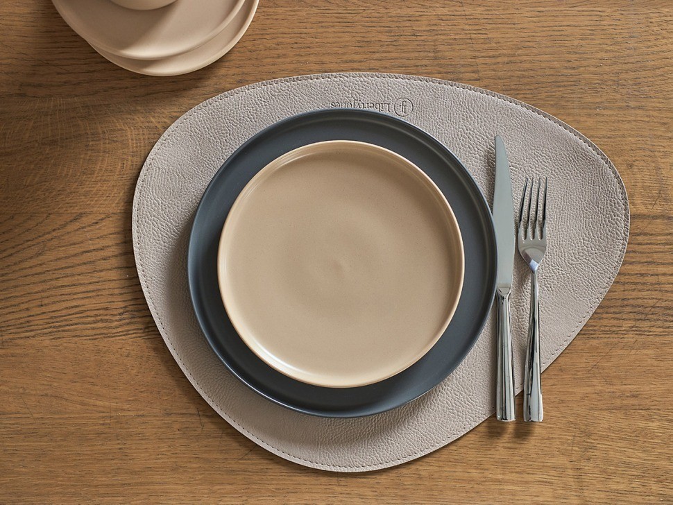 Набор из 4-х двухсторонних сервировочных салфеток drop, 33х41 см, шоколадный/бежевый (79238)