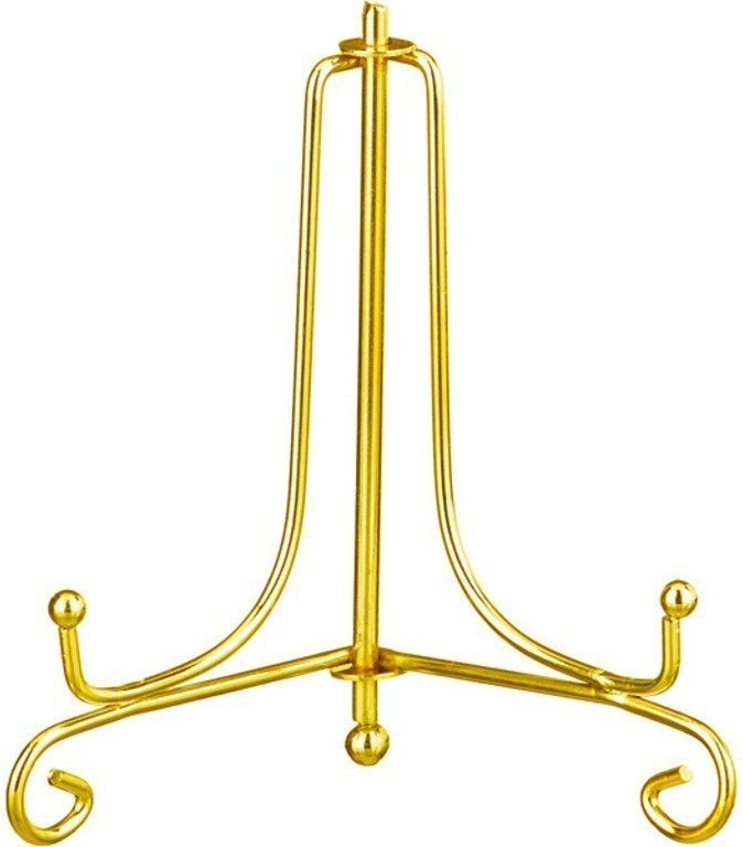 Комплект подставок для тарелок из 10 шт. высота=10 см металлическая цвет - золото Lefard (244-109)